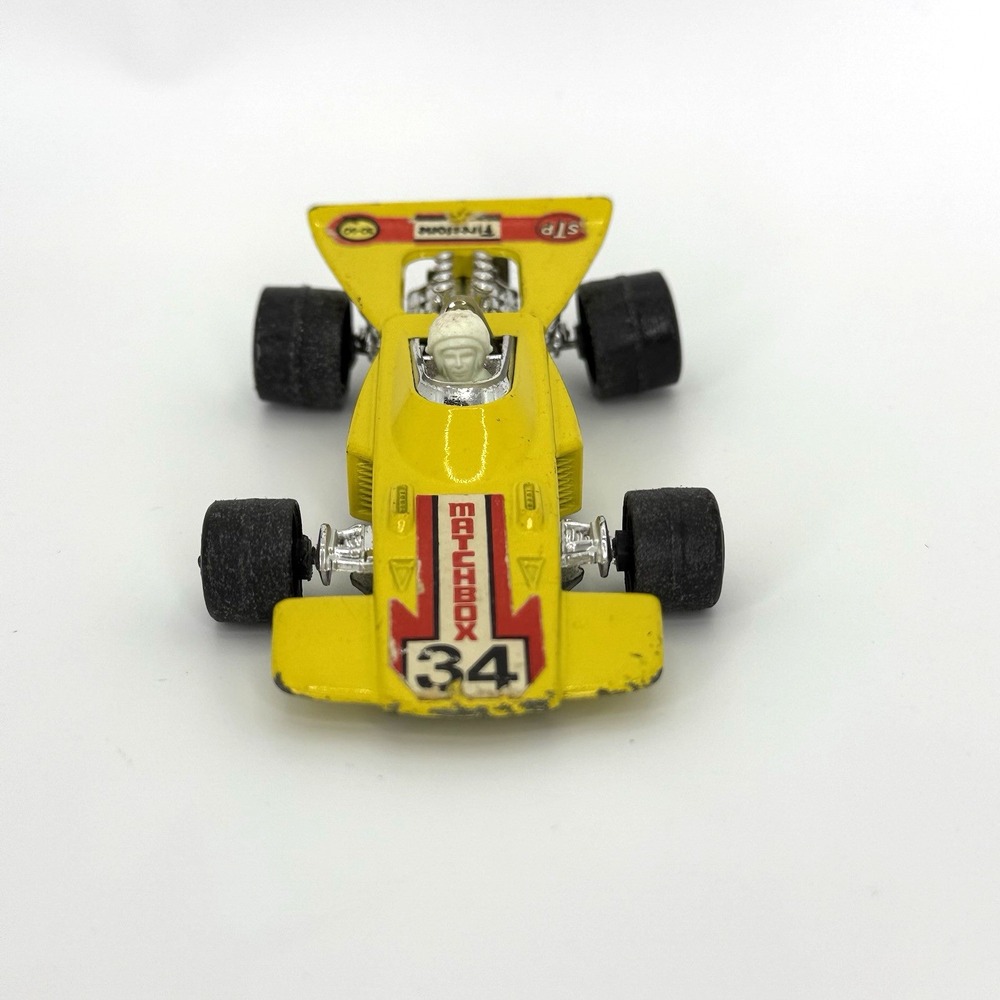 VTG 1971 Matchbox Speed Kings K-34‎ Formula 1 Race Car Yellow Made England